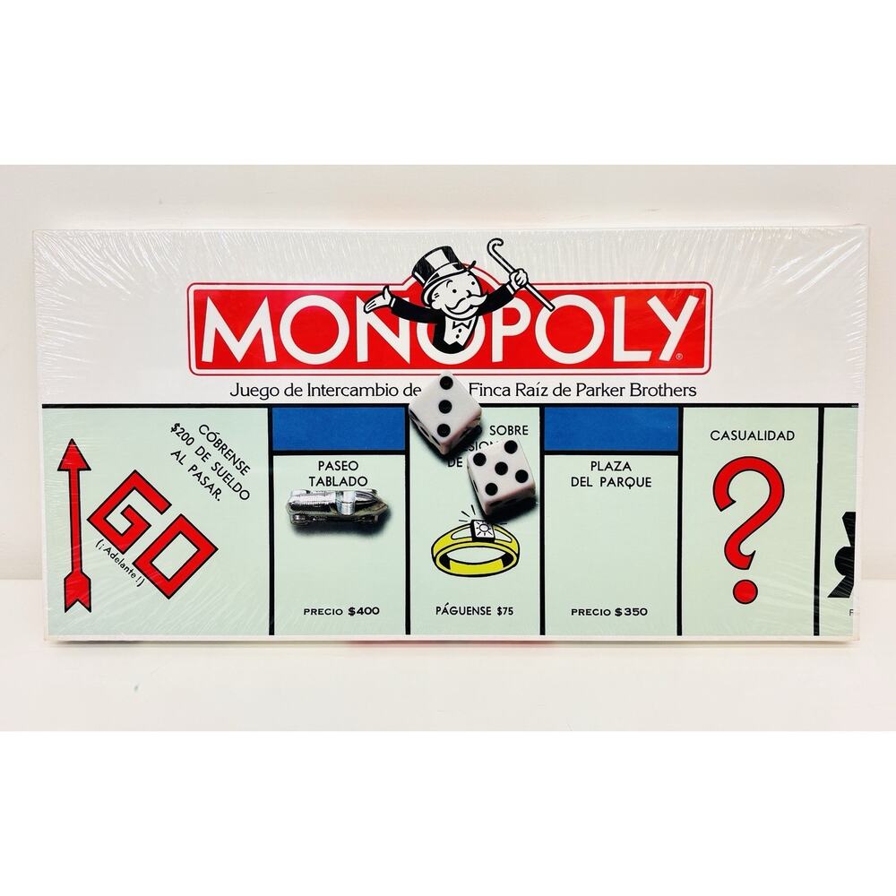 Monopoly Juego de Intercambio de Finca Raiz Spanish Edition 1985 New Sealed